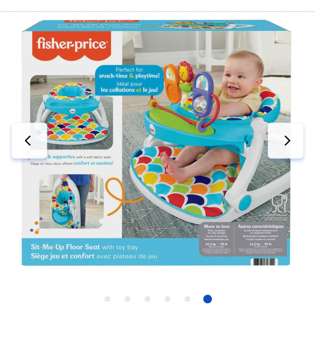 Fisher-Price Sit Me Up Floor Seat with Toy Tray - photo 3