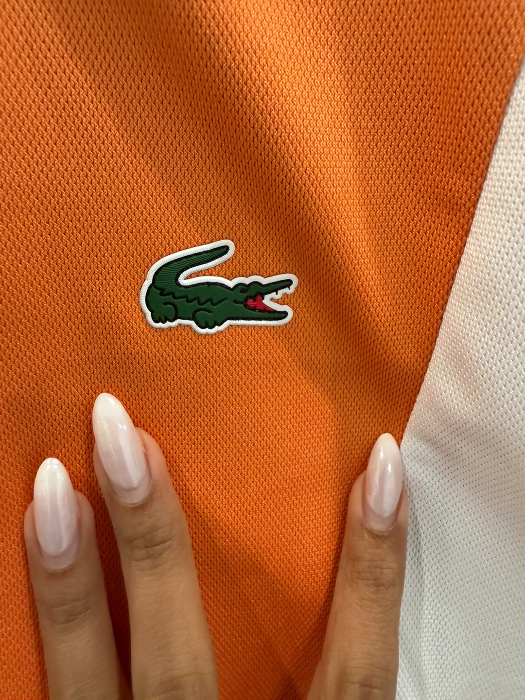 Lacoste Sport Track Jacket Orange White Navy US L - photo 4