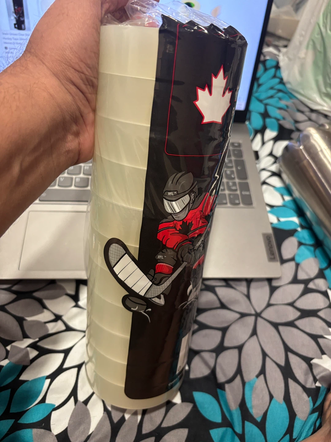 12 Rolls Clear Hockey Shin Tape - 24mm x 30m - photo 3