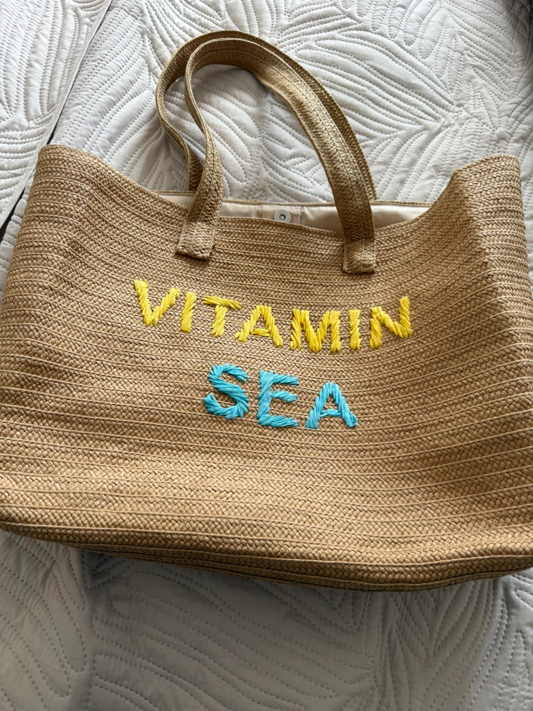 Straw Tote Bag "Vitamin Sea" - photo 2