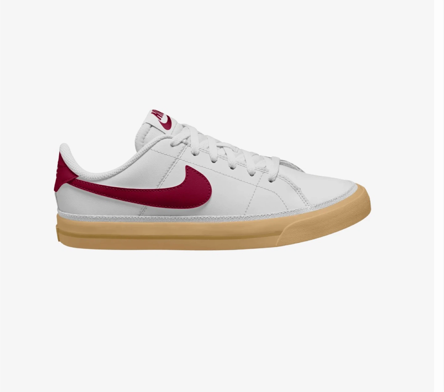 Big Kids' Nike Court Legacy "White Team Red Gum" Sneakers - photo 5