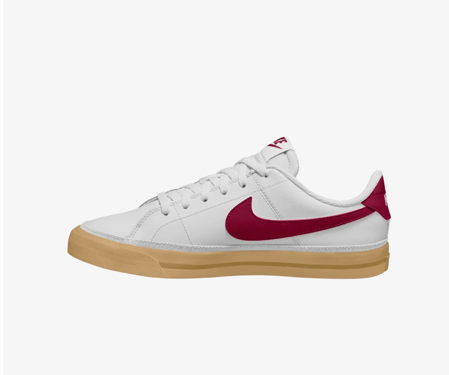 Big Kids' Nike Court Legacy "White Team Red Gum" Sneakers - photo 4