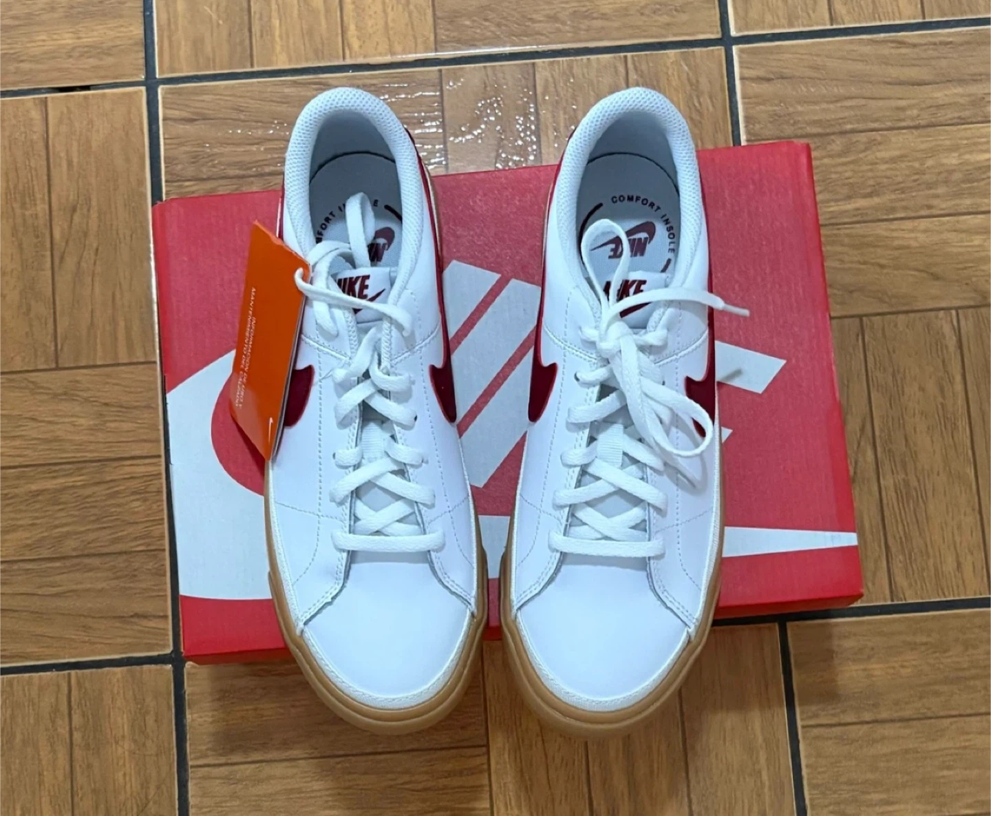 Big Kids' Nike Court Legacy "White Team Red Gum" Sneakers - photo 2