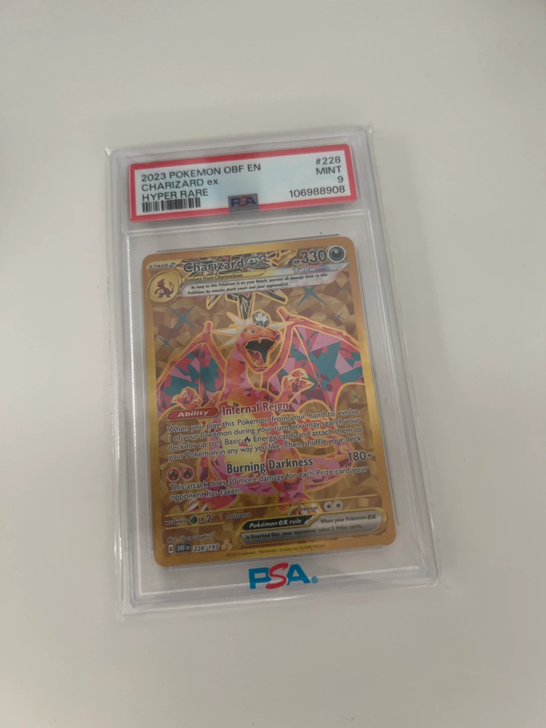 2023 Pokemon Charizard ex Hyper Rare Trading Card #228