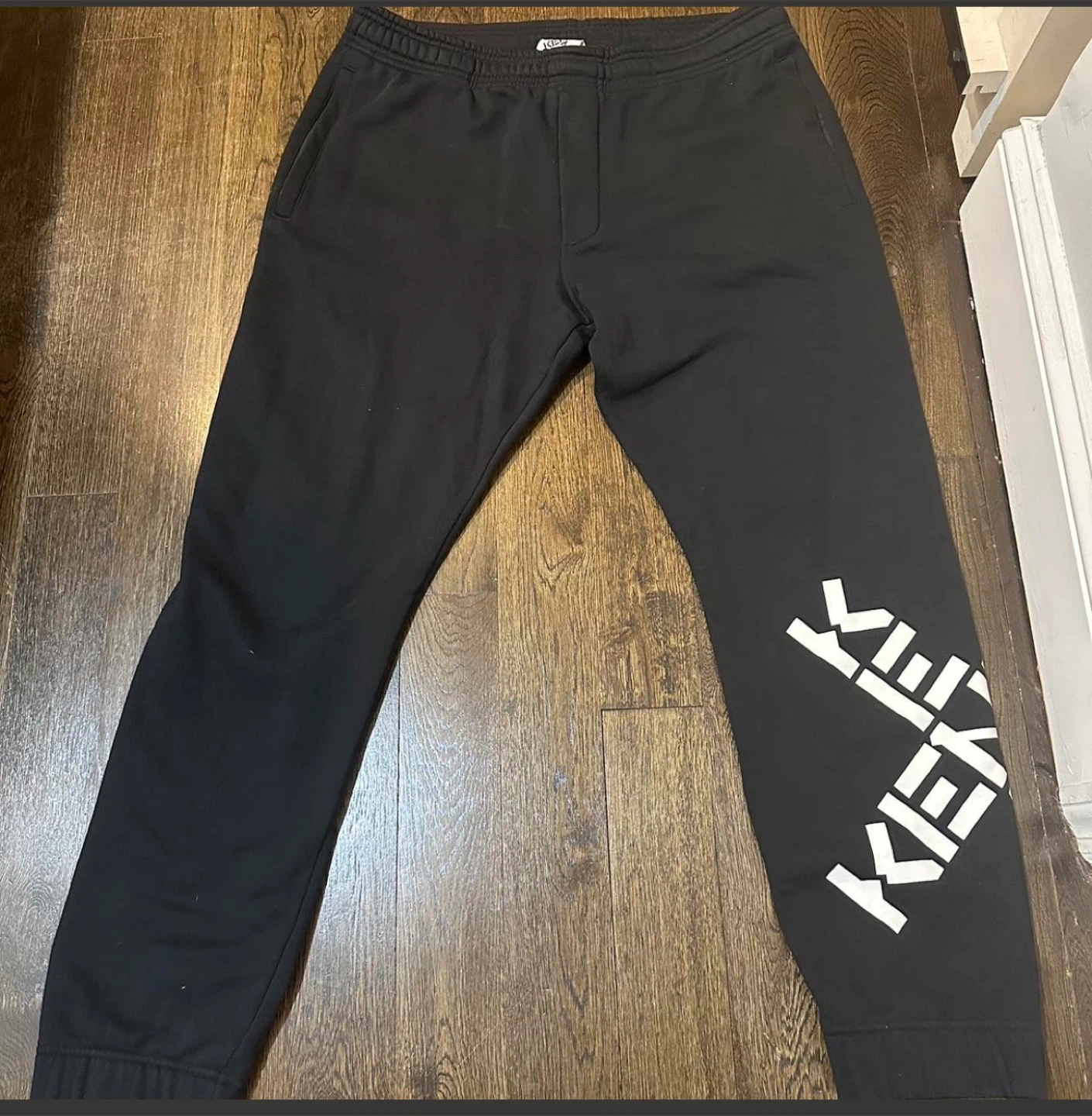 Kenzo Black Logo Joggers Pants Size XL
