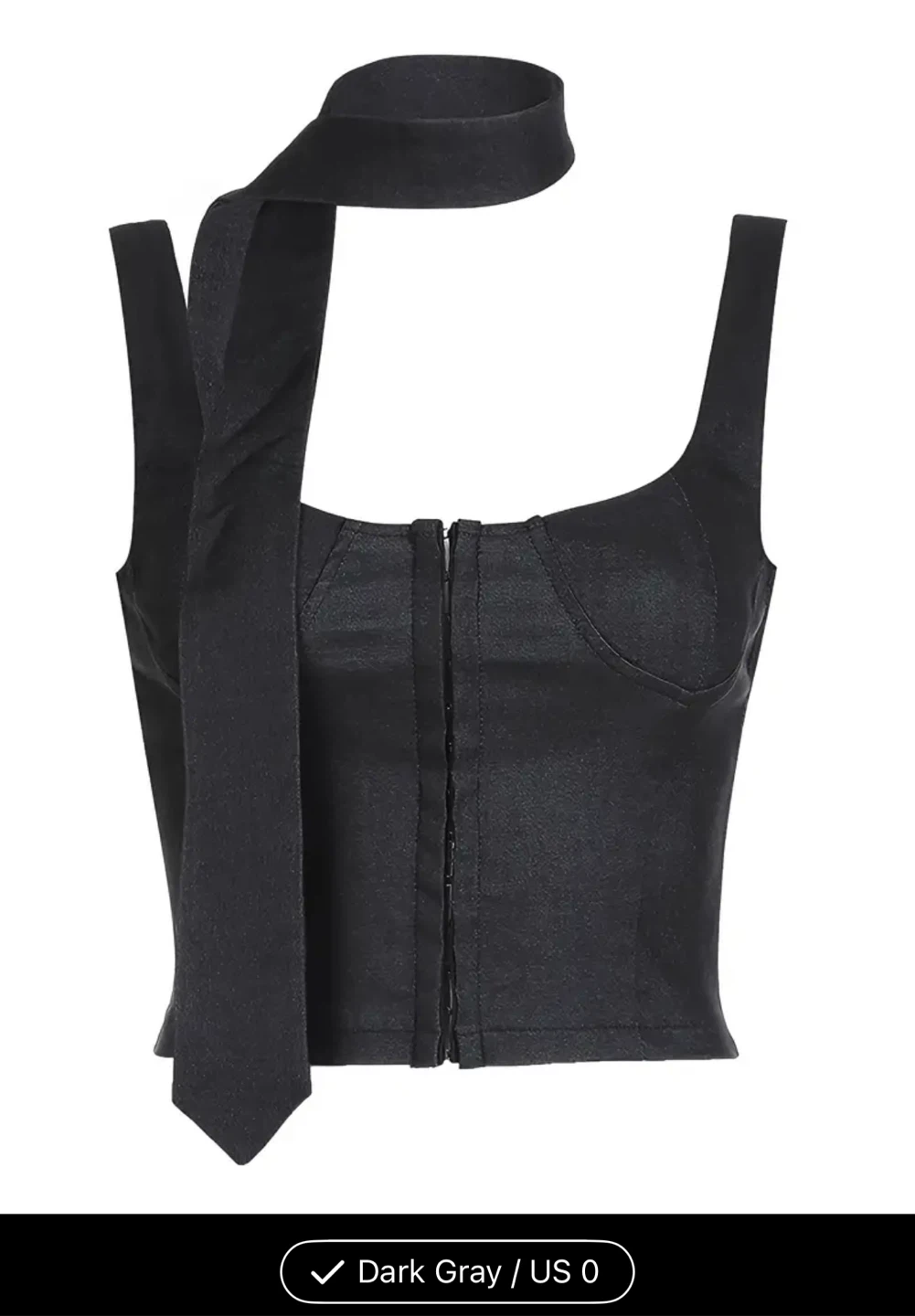 Dark Gray Corset Top - Size US 0 - photo 4