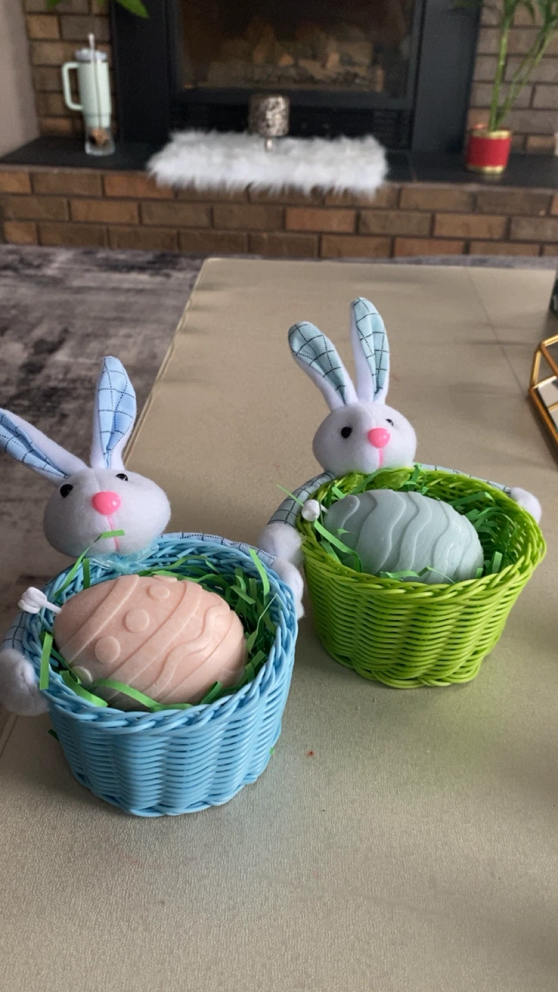 Easter Bunny Basket with Egg Decor - photo 3