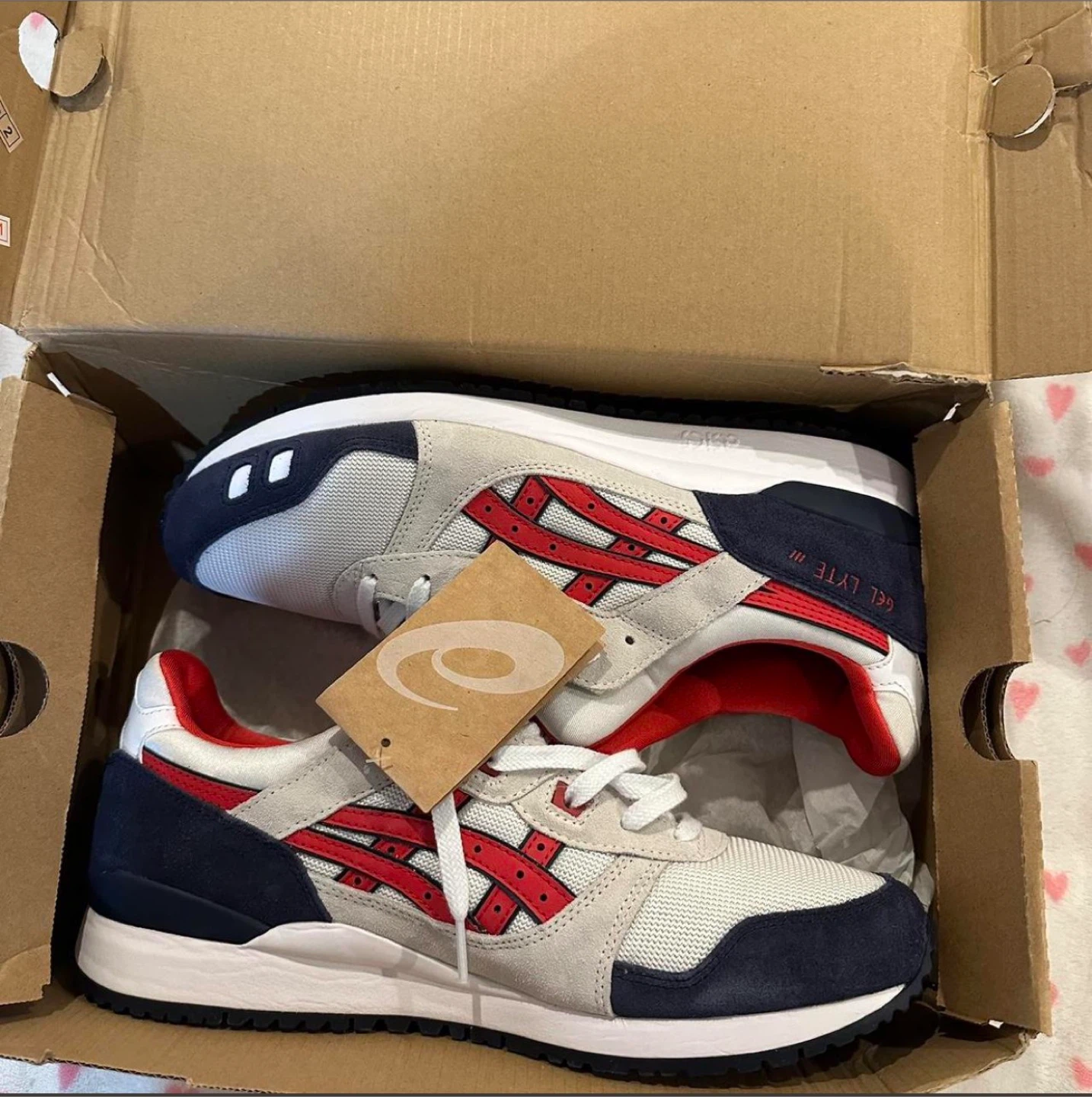 ASICS Gel-Lyte III OG Men's Shoes White/Classic Red US 11.5