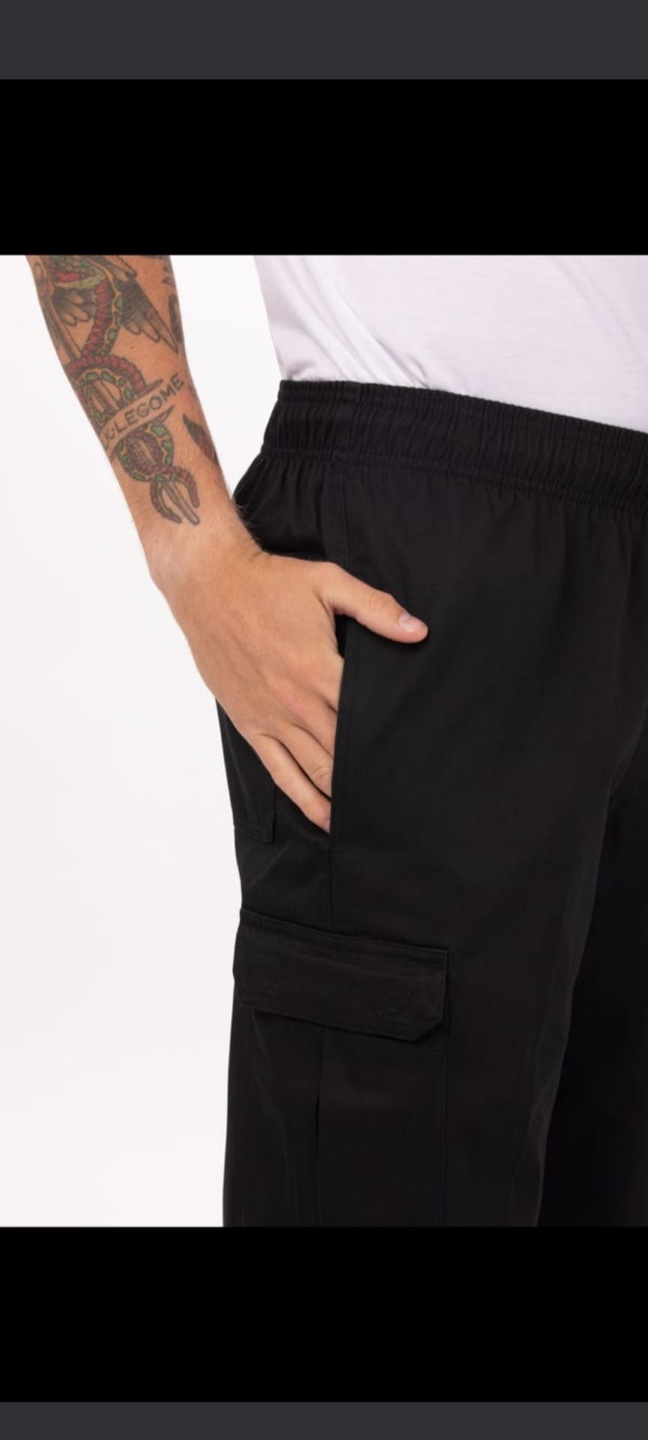 Black Chef Cargo Pants - photo 3
