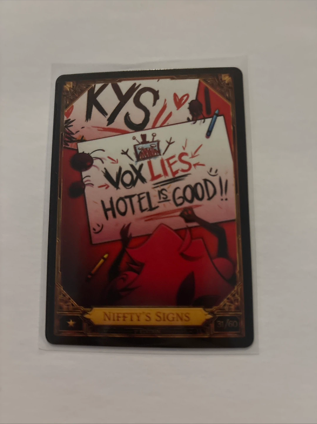 Hazbin Hotel Nifty's Signs Trading Card 31/60