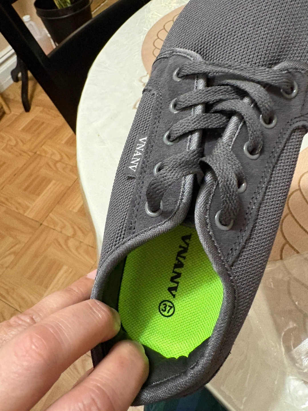 Vinvyn Grey Wide Toe Box Barefoot Shoes Size 37 - photo 4