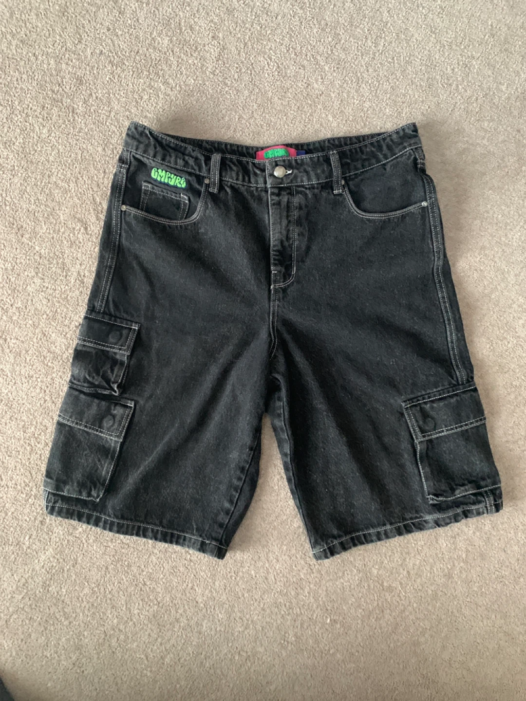 Empyre Cargo Shorts - Black Size Large