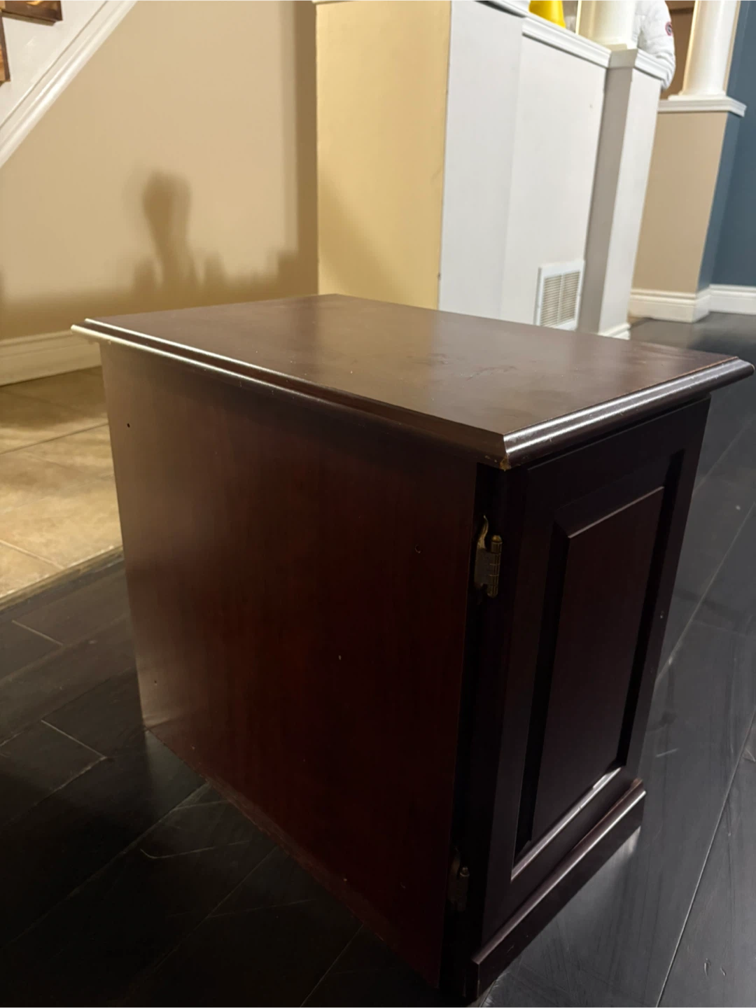 Dark Wood Side Table/Storage Cabinet - photo 3