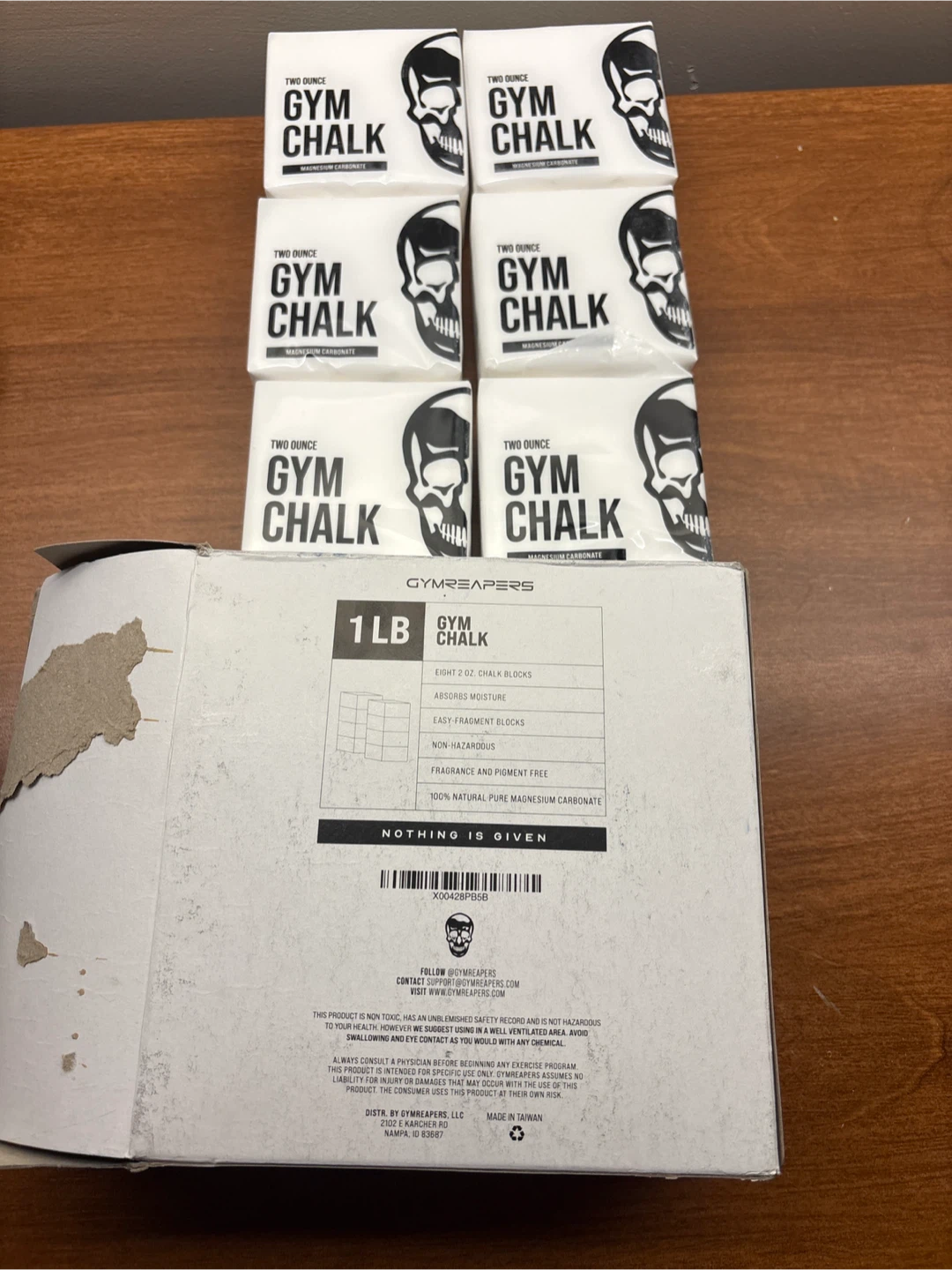GYMREAPERS Gym Chalk Blocks - 1LB (8 x 2oz) - photo 3
