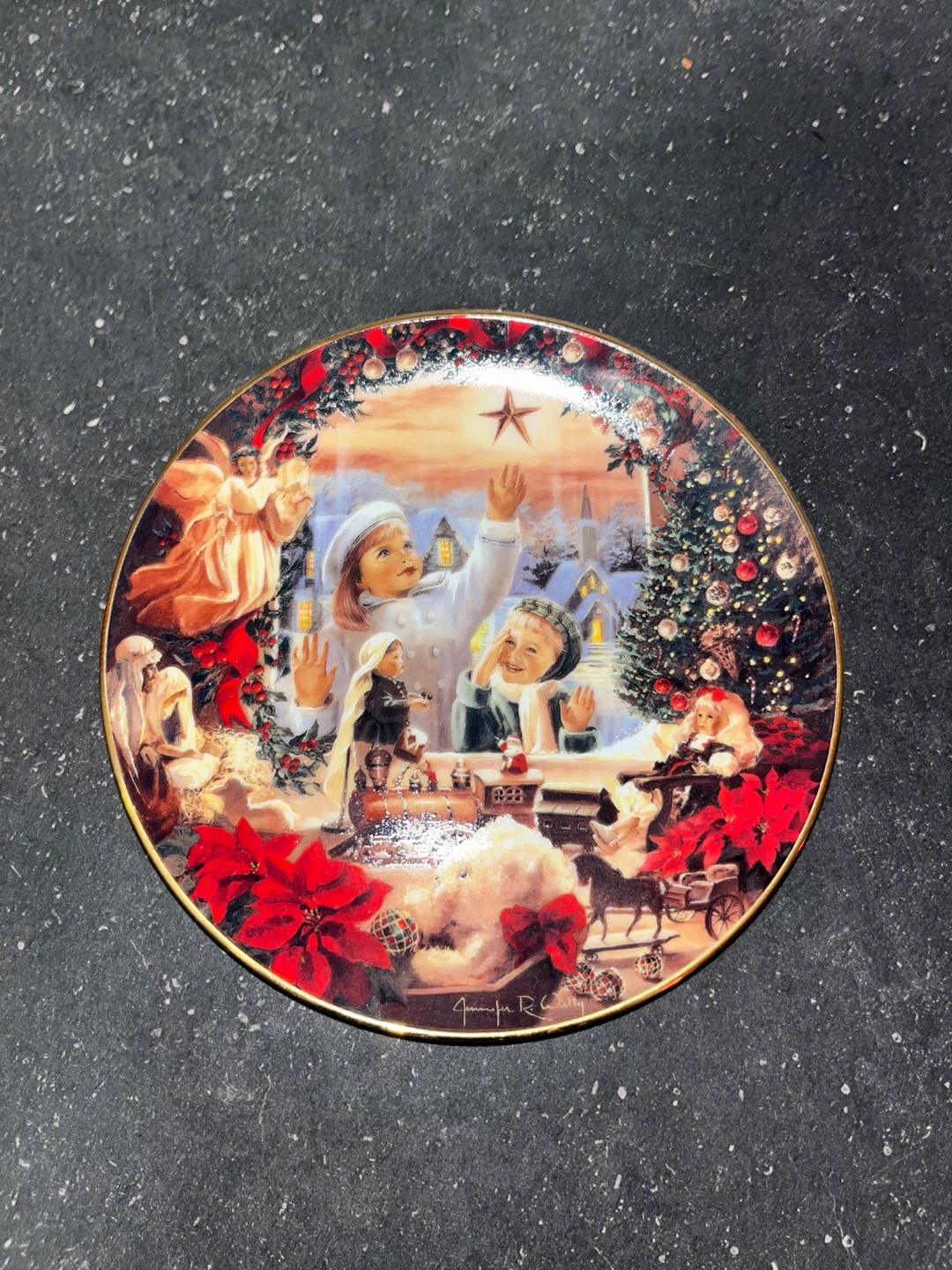 The Bradford Exchange "A Christmas Wish" Limited Edition Plate