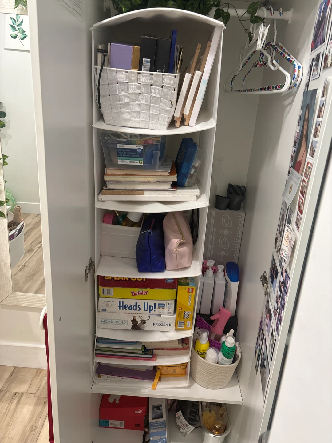 White Two-Door Storage Cabinet - photo 2