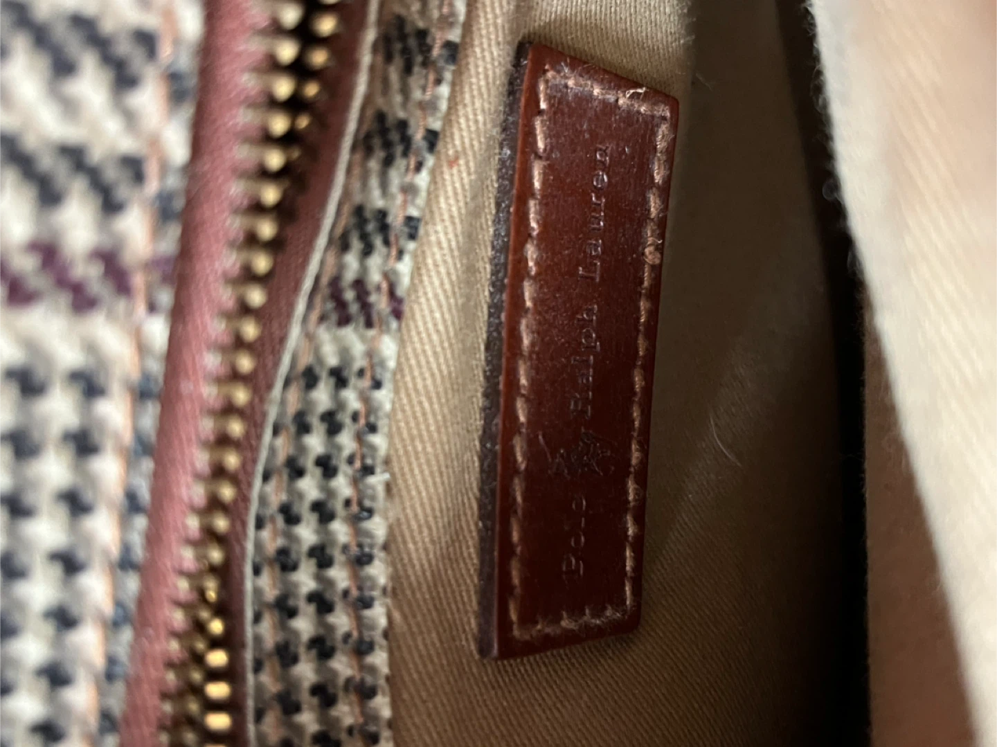 Ralph Lauren Plaid Crossbody Bag - photo 5