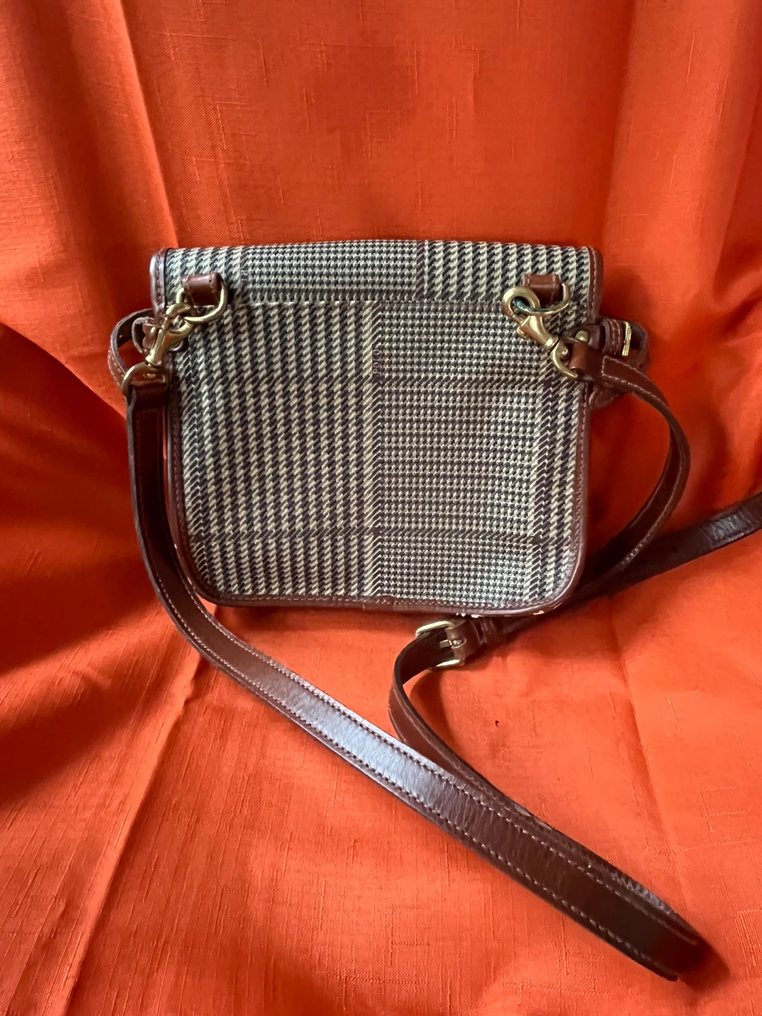 Ralph Lauren Plaid Crossbody Bag