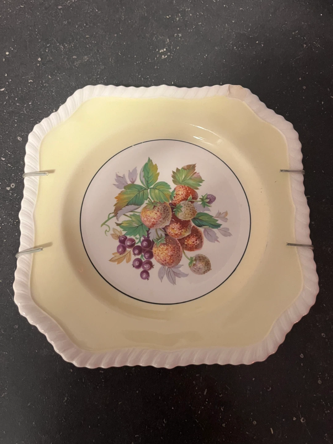 Johnson Brothers Plate with Fruit Design