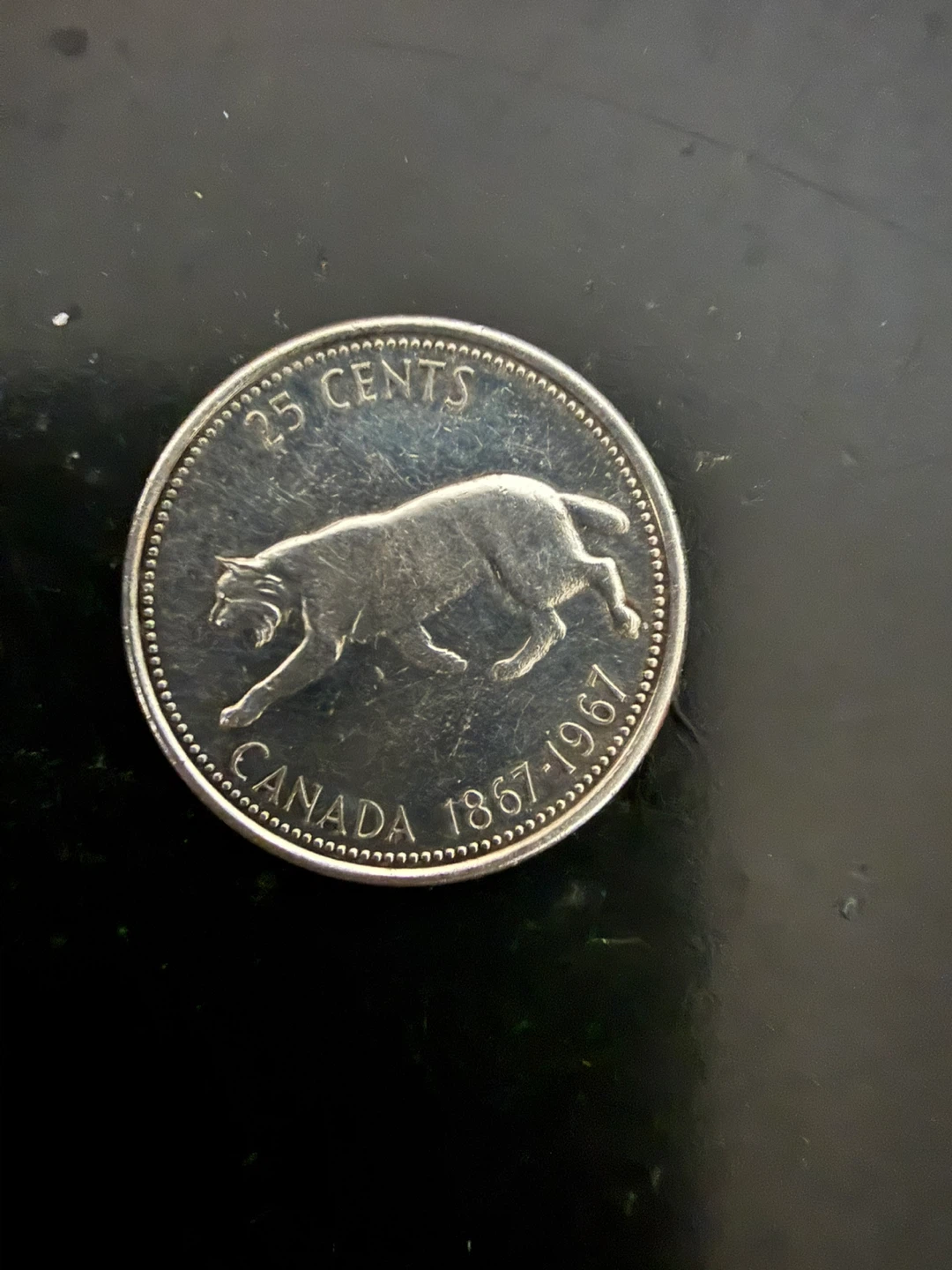 Canada 25 Cents 1867-1967 Coin