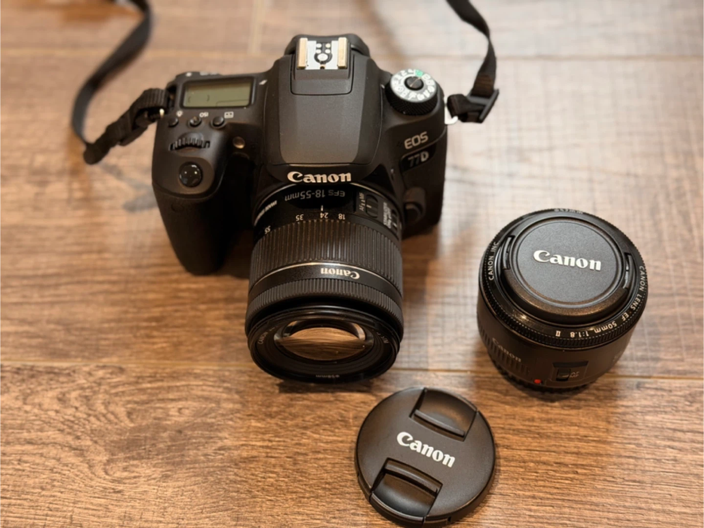 Canon EOS 77D DSLR Camera with Accessories