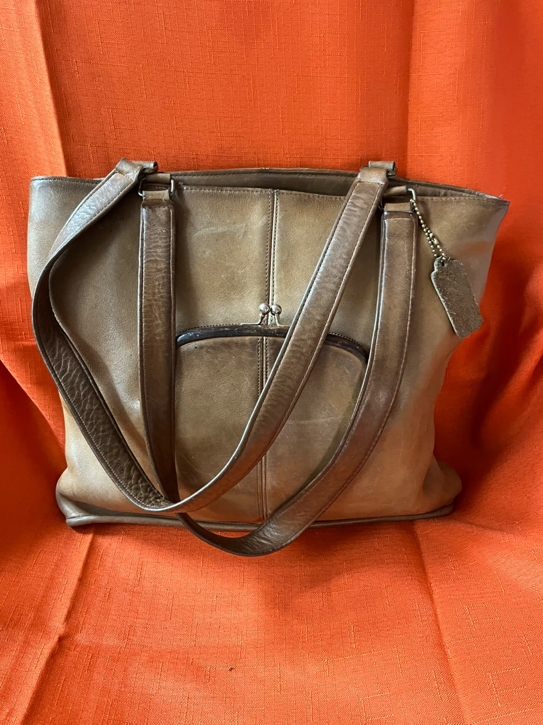 Vintage Coach Brown Leather Tote Bag - photo 3
