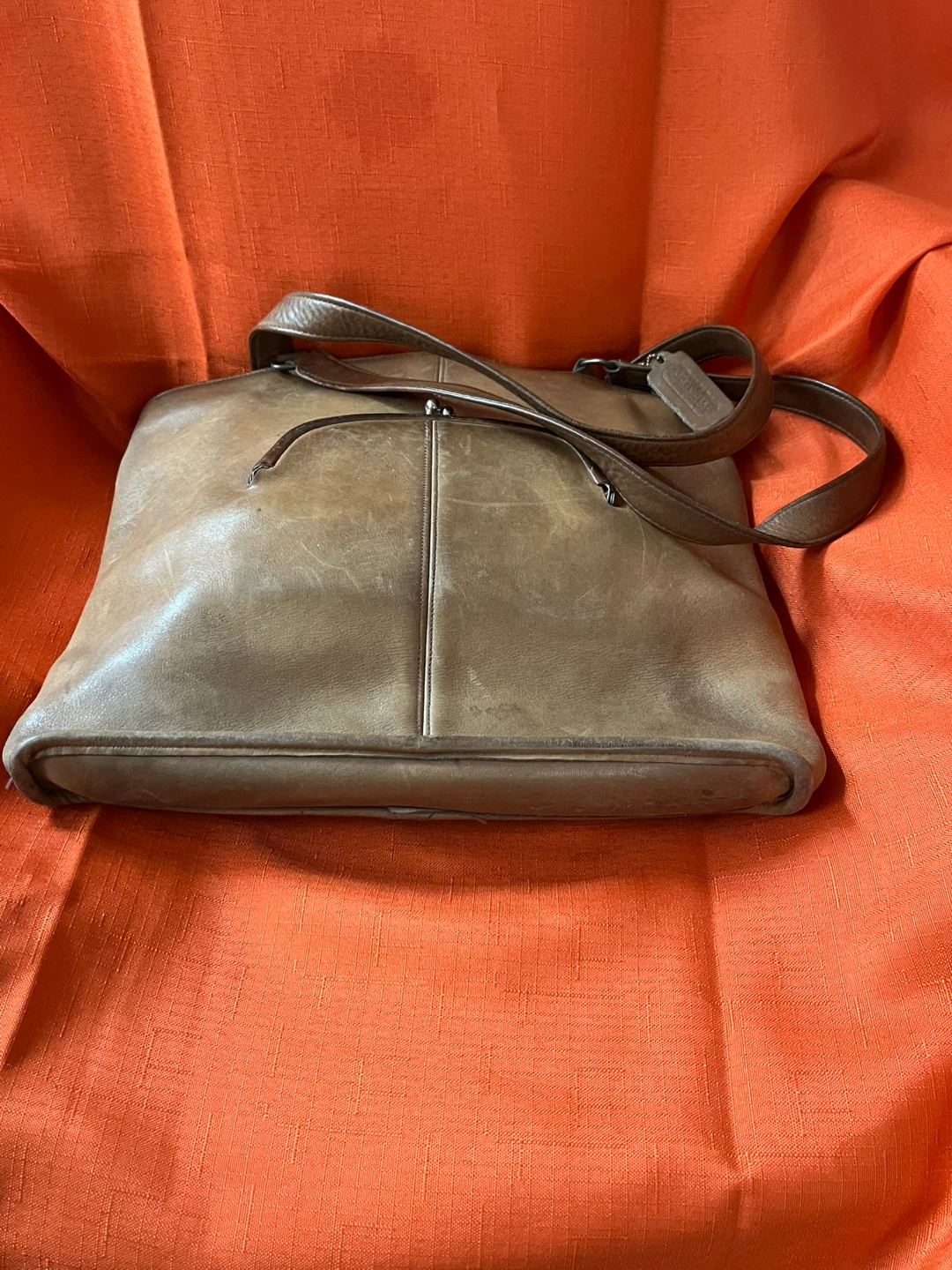 Vintage Coach Brown Leather Tote Bag - photo 5