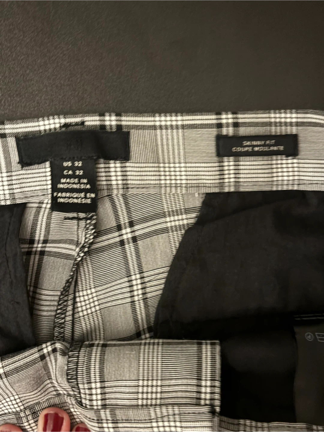 Men's Plaid Pants - Size 32 - photo 2