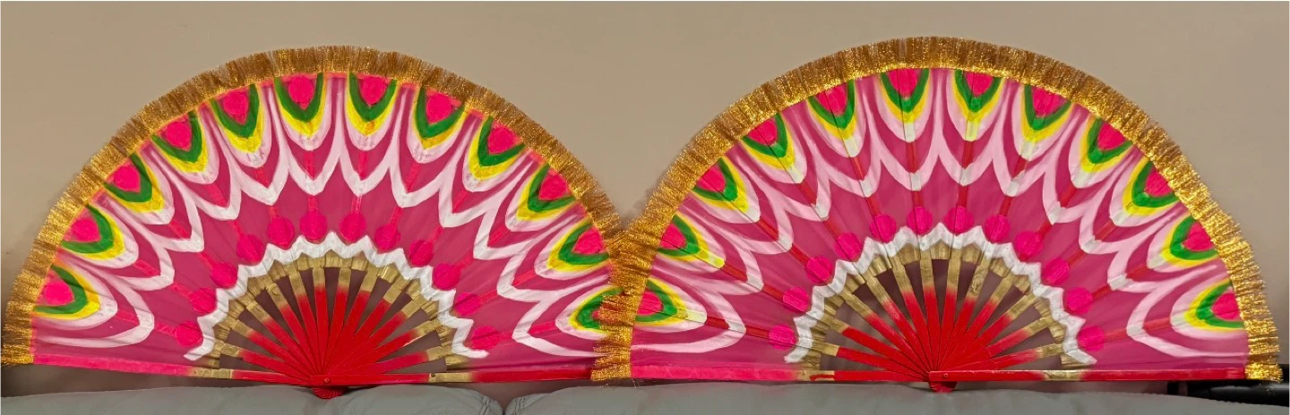 A pair of Korea’s ‘Angel’ Fans for the Fan Dance