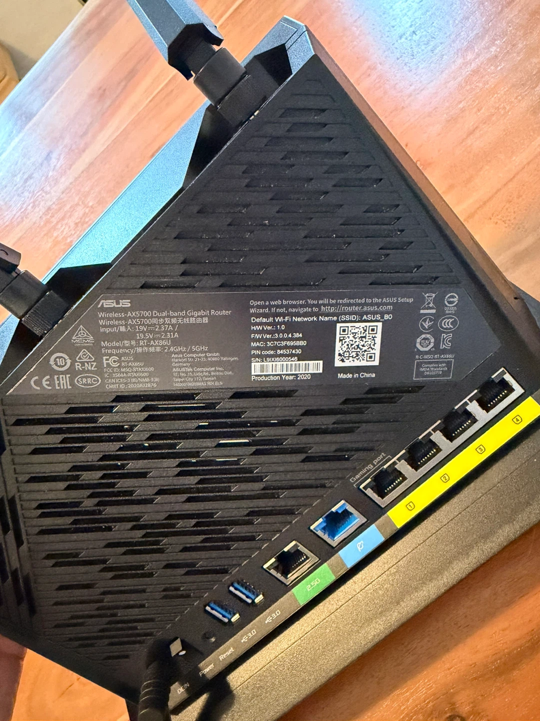 ASUS RT-AX82U Dual-band Gigabit Router - photo 4