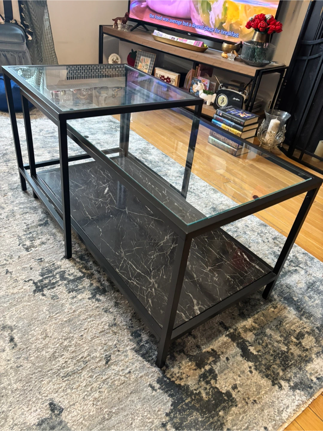 IKEA Set of 2 Nesting Coffee Table - photo 3