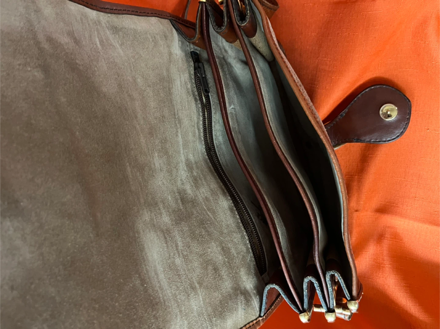 Vintage Fortuna Leather Shoulder Bag - Made in Italy - photo 4