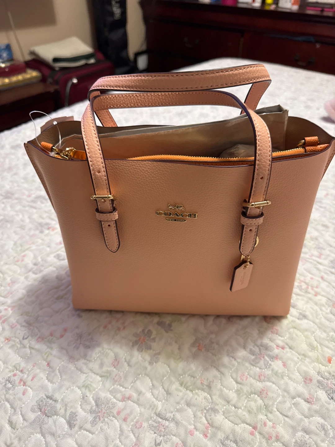 Coach Mollie Tote Bag - Faded Blush - photo 2