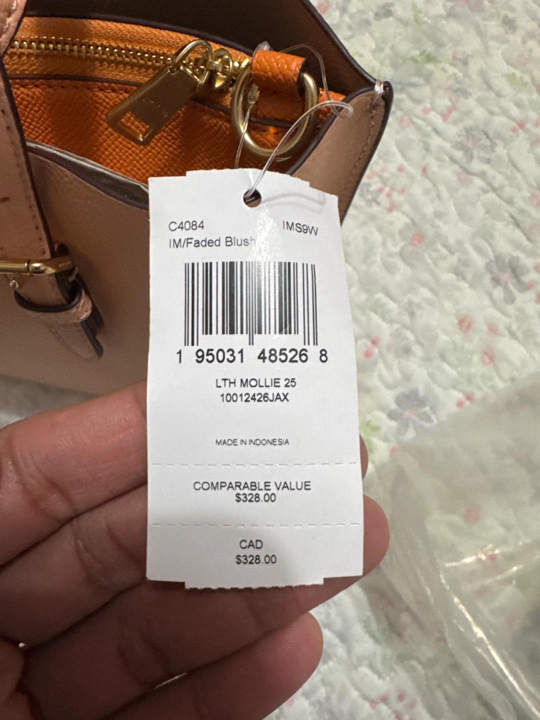 Coach Mollie Tote Bag - Faded Blush - photo 4