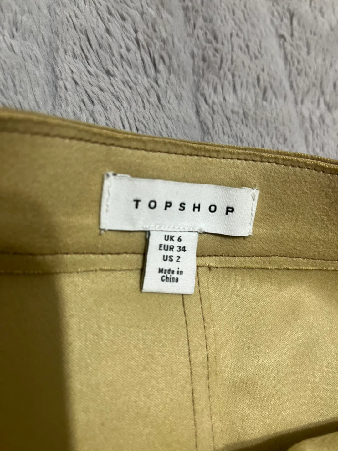 TOPSHOP Brown Faux Leather A-Line Skirt Size US 2 - photo 5