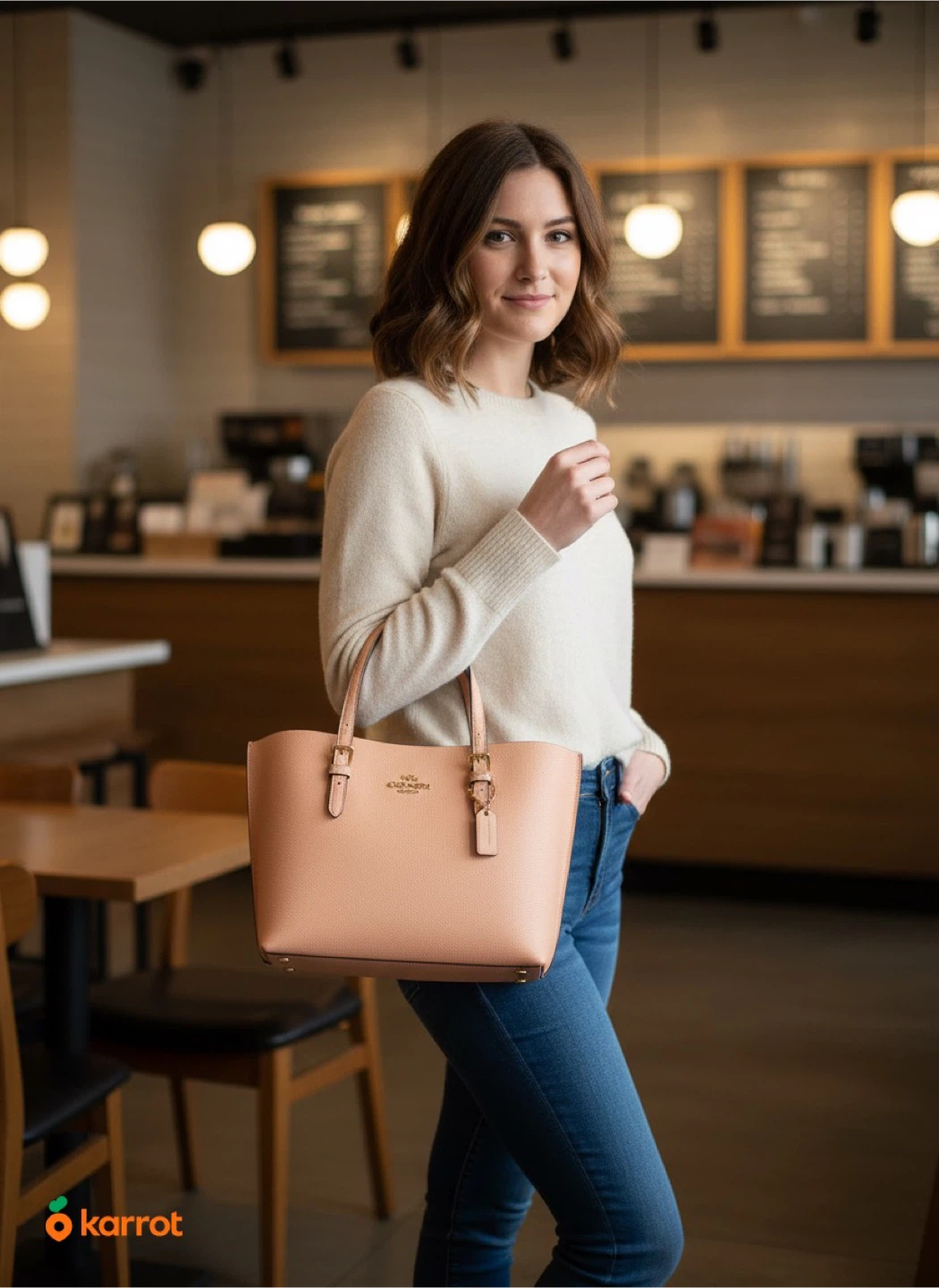 Coach Mollie Tote Bag - Faded Blush