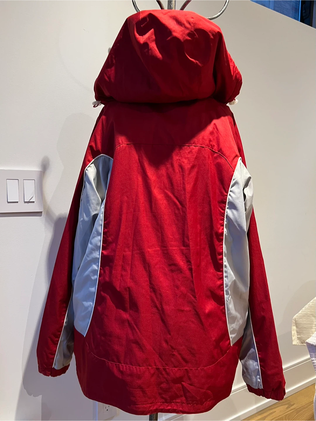 OP Ocean Pacific Vintage Parka - Red, White and Grey - photo 3