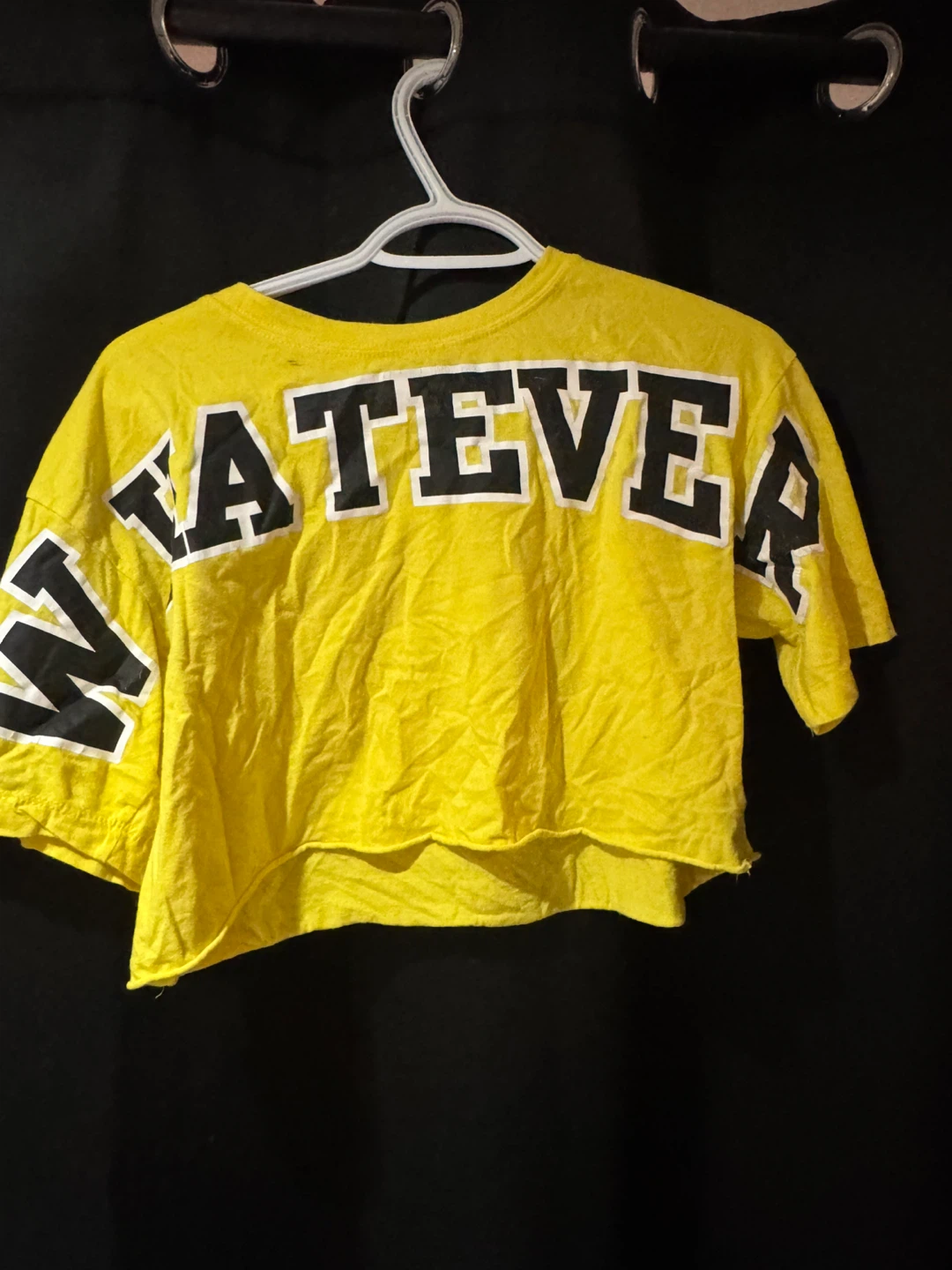 Yellow Cropped T-Shirt