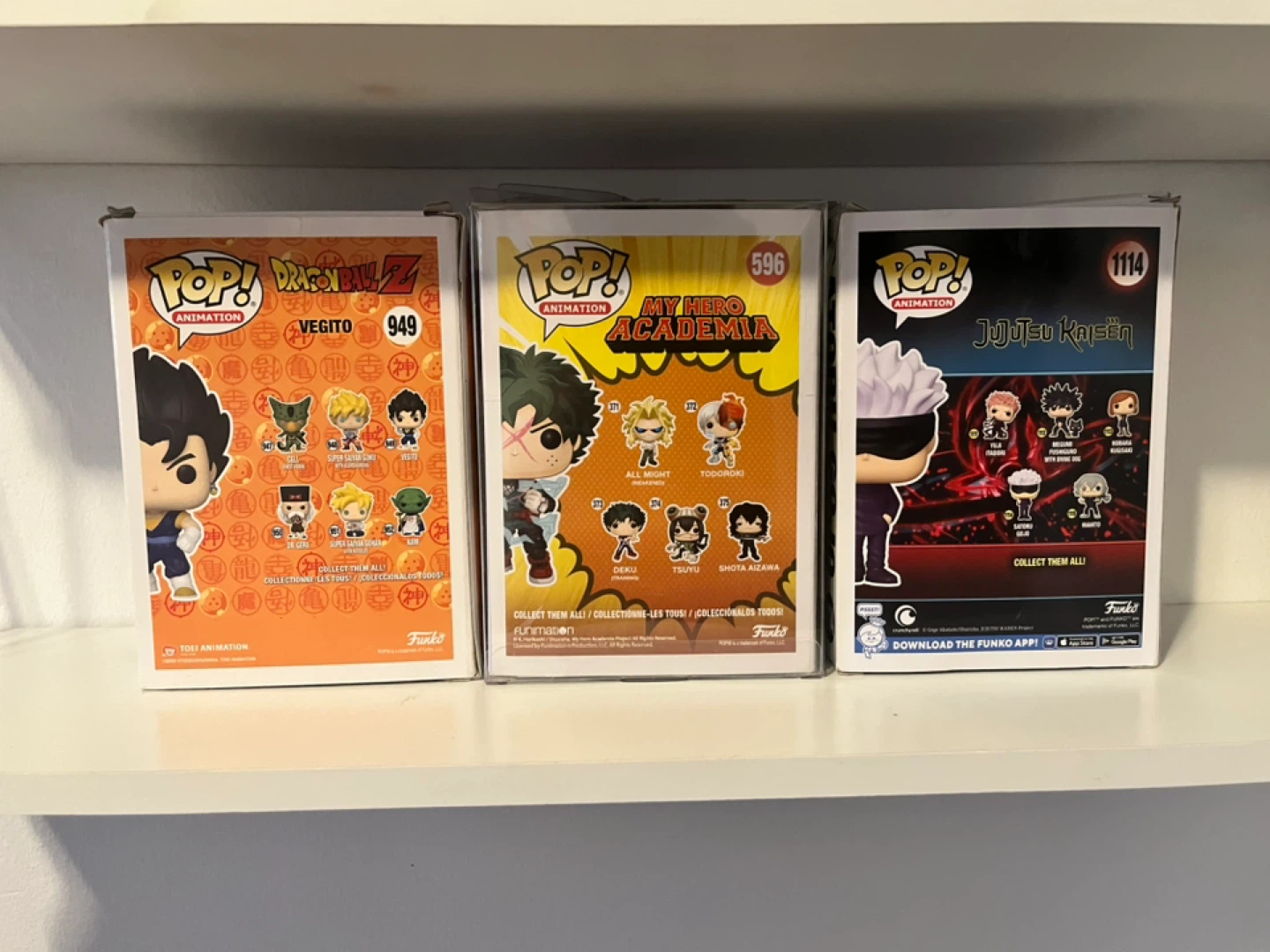 Funko Pop! Animation Figures - Vegito, Deku, Satoru Gojo - photo 3