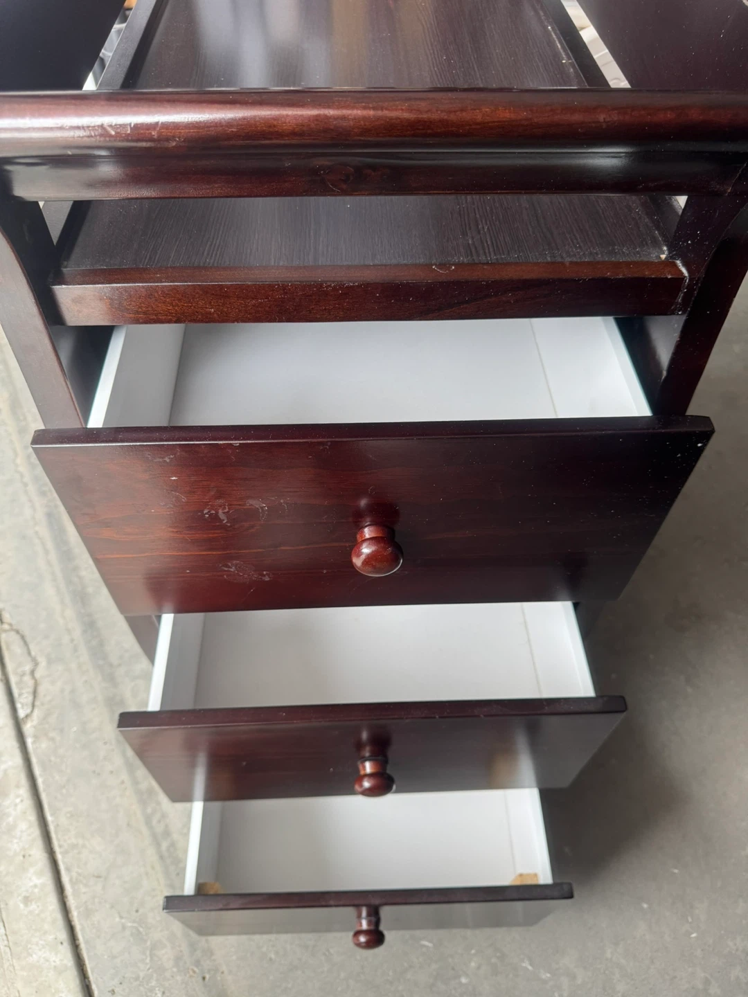 Wooden Changing Table with Drawers