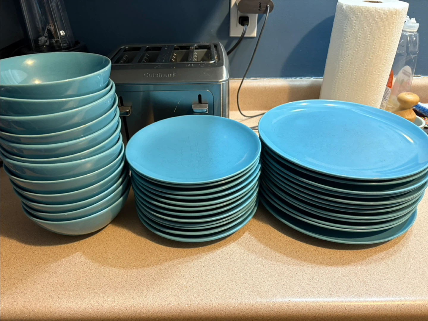 Blue IKEA Dishes