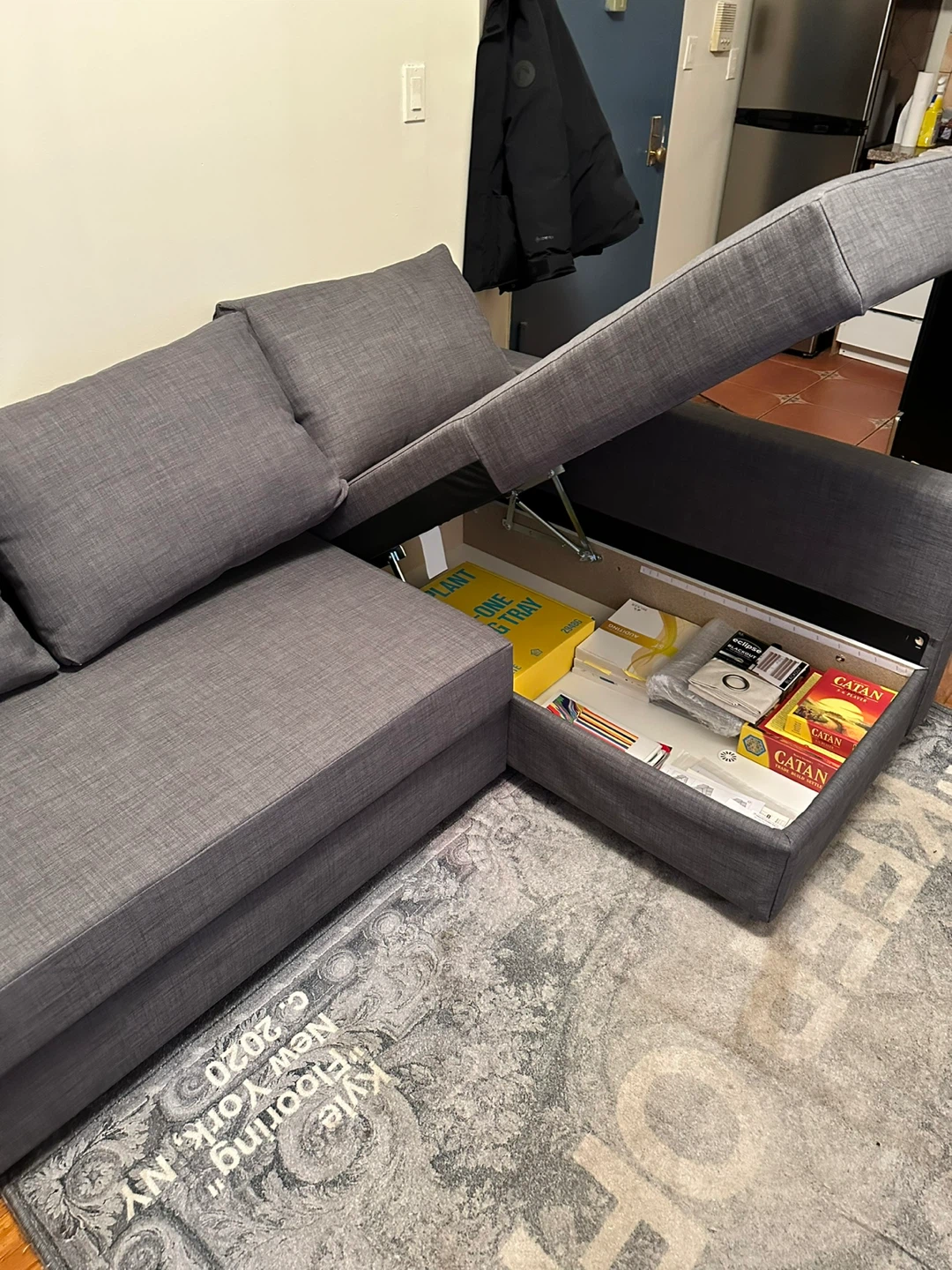 IKEA FRIHETEN Sleeper Sectional Sofa - Dark Gray - photo 2