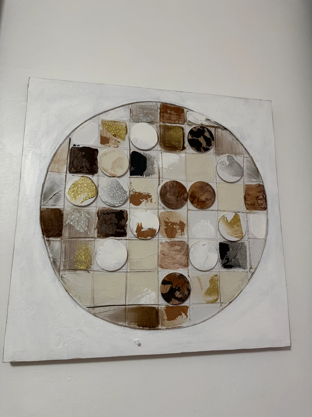 Textured Wall Art - Geometric Design - photo 2