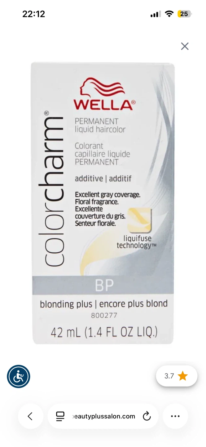 Wella Color Charm Permanent Liquid Haircolor BP Blonding Plus