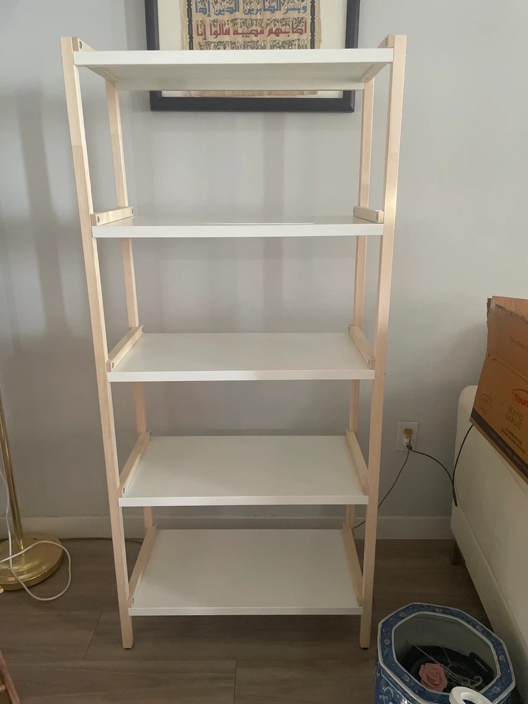 IKEA Shelf Unit - White/Wood - photo 2