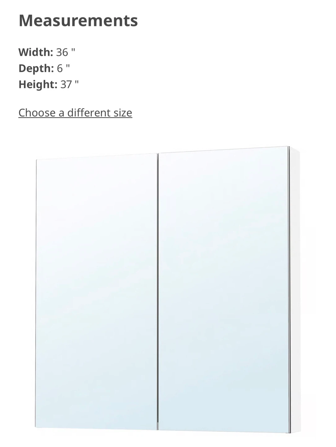 IKEA LETTAN Mirror Cabinet with Doors - photo 3