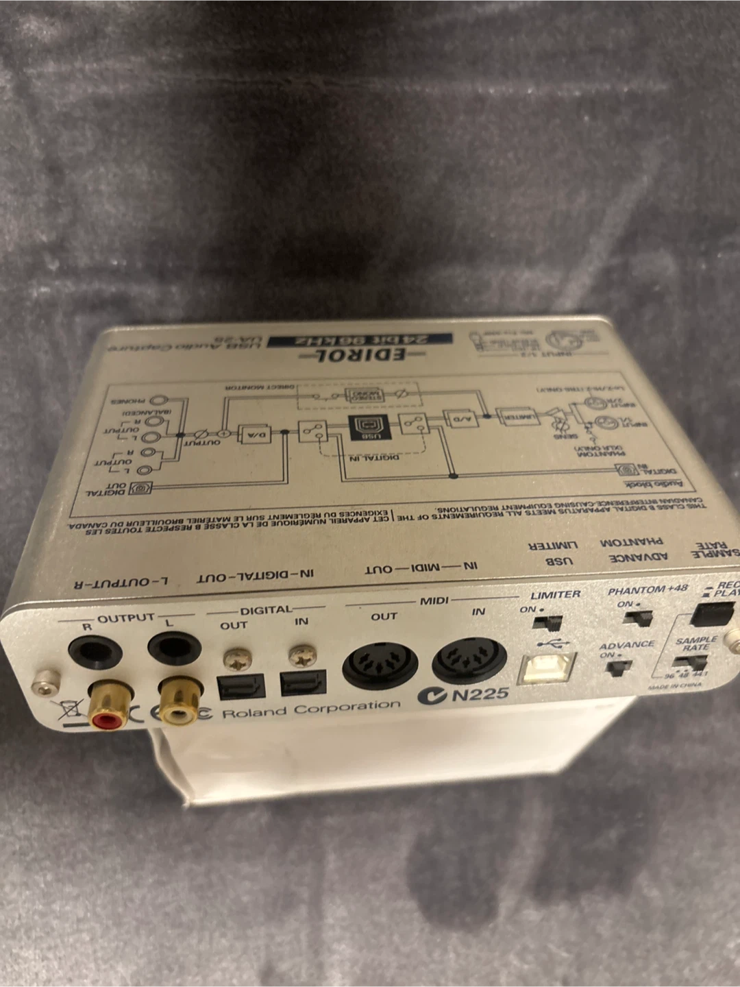 Edirol UA-25 USB Audio Capture 24 bit 96 kHz - photo 2