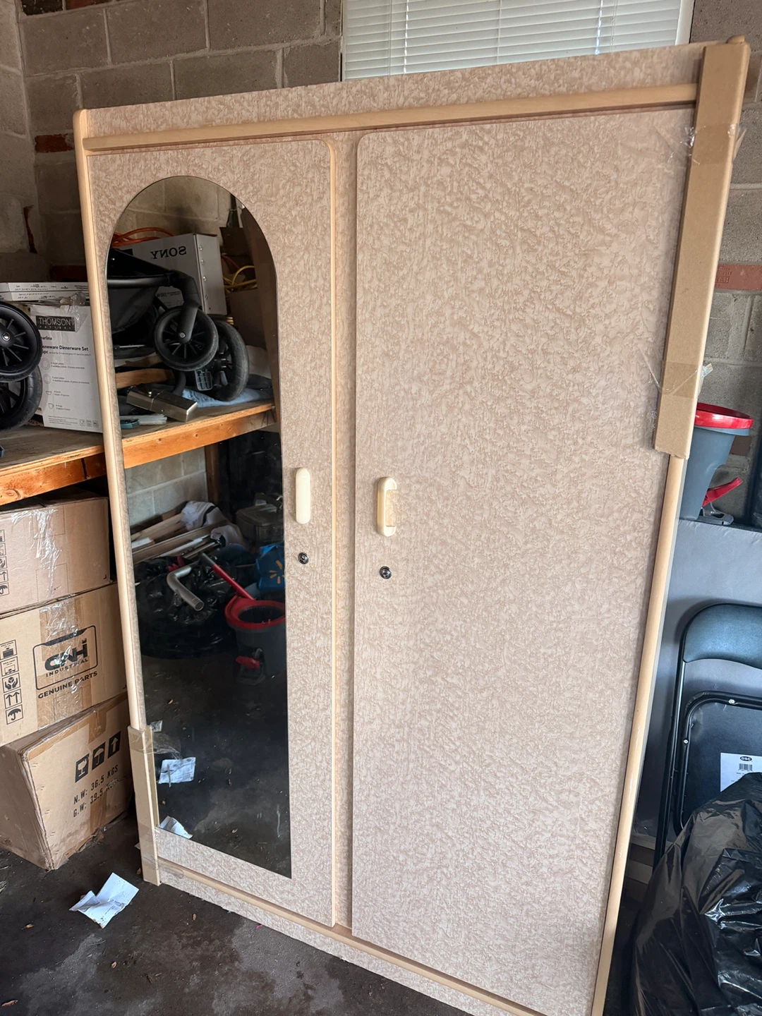 Two-Door Wardrobe with Mirror(very heavy) - photo 3