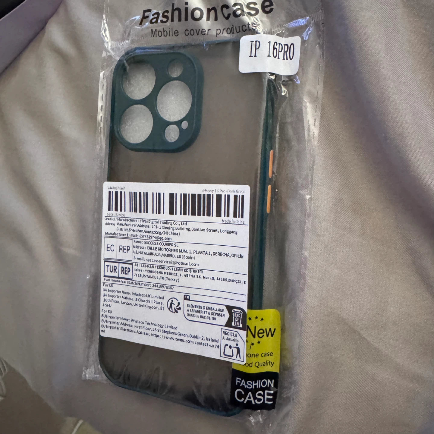 Fashion Case for iPhone 16 Pro