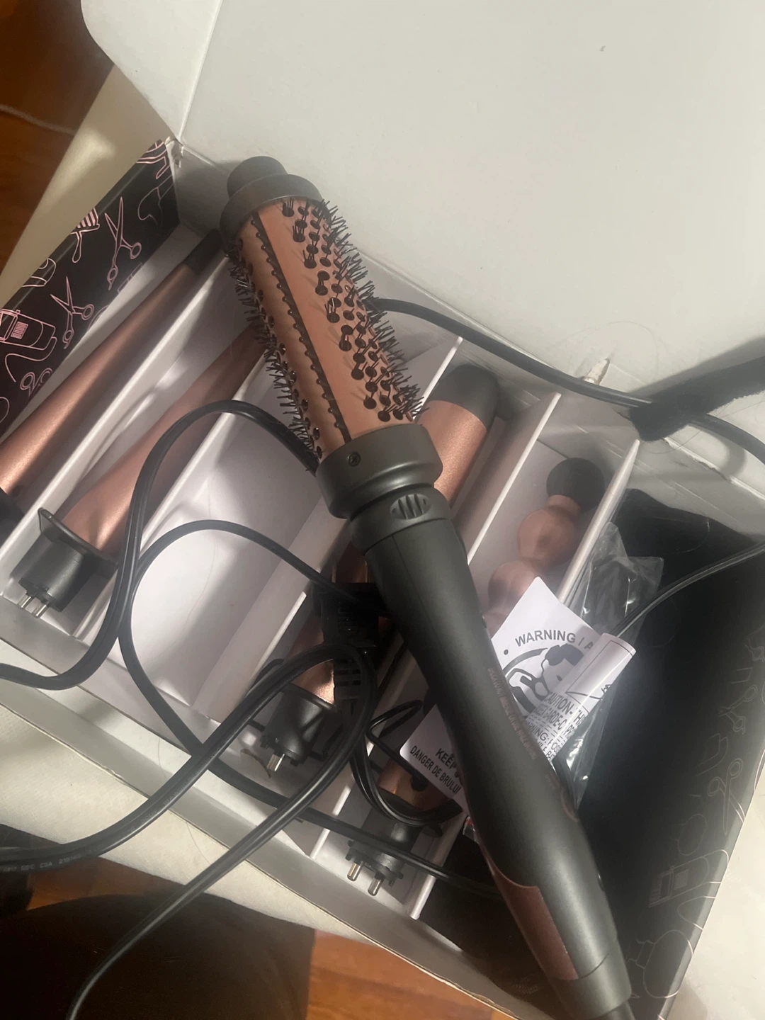 Rose Gold Hair Curling Wand Set - photo 3
